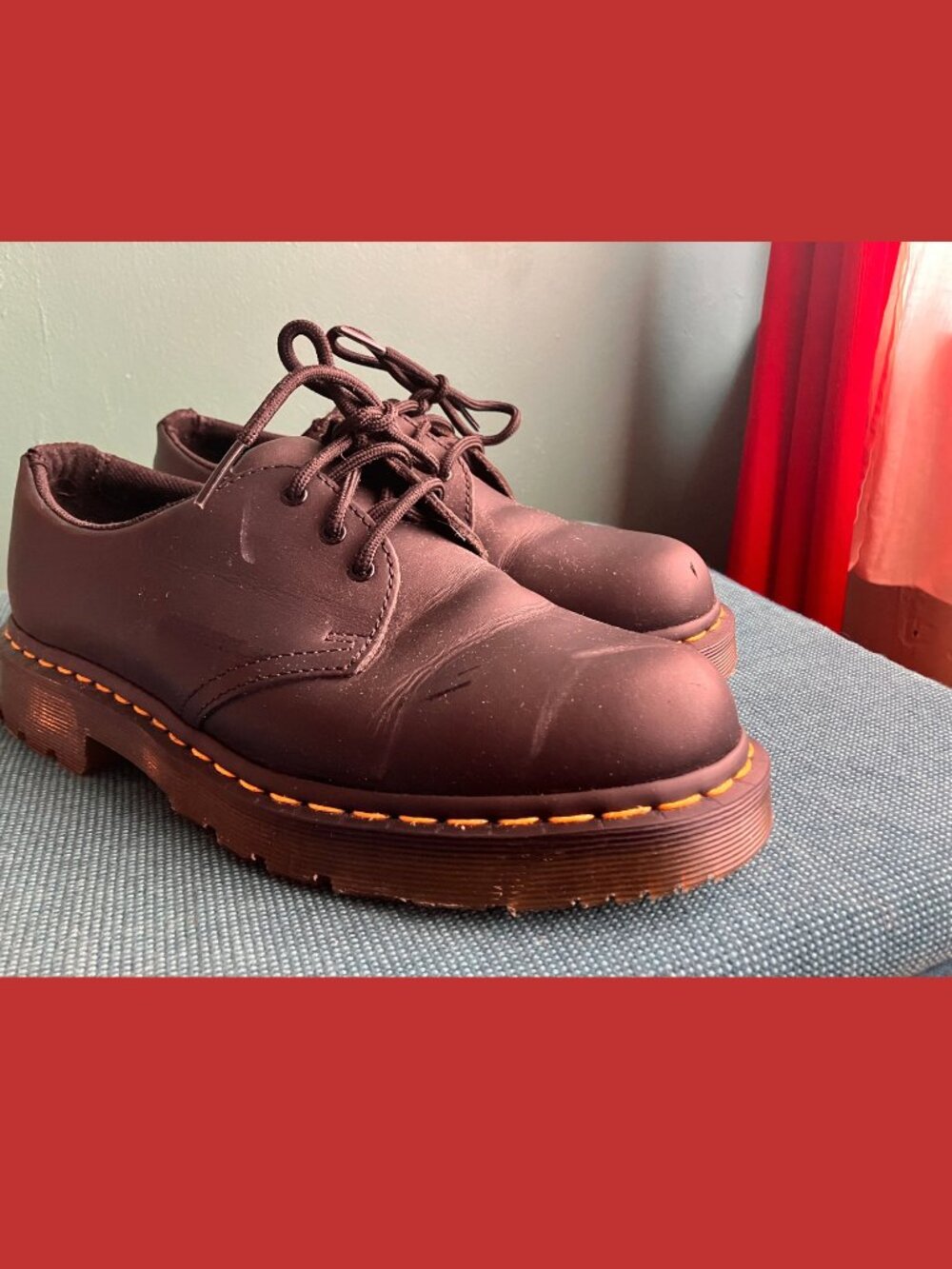 Dr. Martens Safety Shoes Black Work Boots ASTM F2892-18 EH Men’s 8/Women’s 9